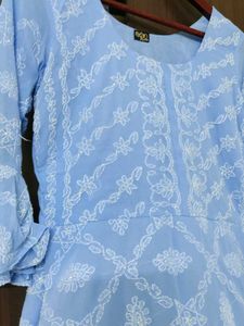 Georgette Chikankari Alone Kurti