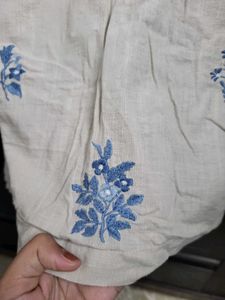 Blue Floral Top