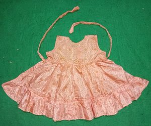 Handmade Baby Frock, Chest - 21 Inches, Length - 14.5 Inches,