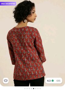 Taavi Red And Blue Kurti (S)