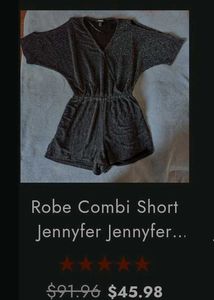 Sparkly Black Romper