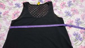 Black Sleeveless Tank Top