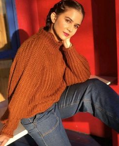 H&amp;M Brown Knitted Jumper