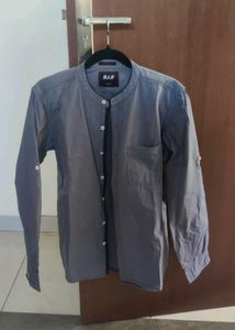 Mandarin Collar Oxford Shirt