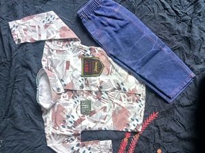 kids boy jeans paint shirt pack of 3 colour +3