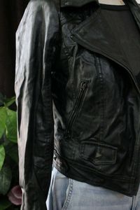 Vintage Black Leather Jacket