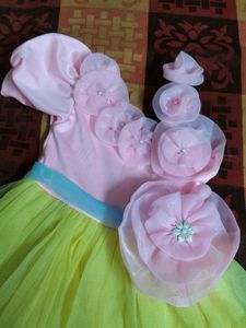 Cute Pink &amp; Yellow Dress