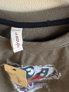 Olive Printed Pullover Tshirt