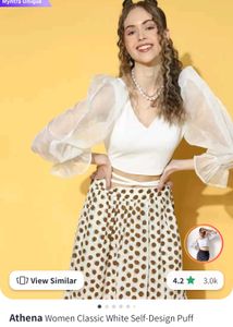 White Top With Threads