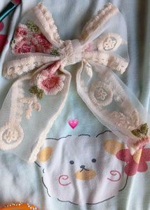Floral Lace Bow Hair Clip