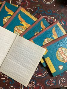 Vintage Globe Notebooks Set Of 5