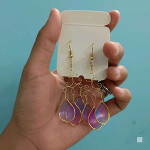 Floral Dangle Drop Earrings