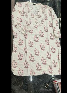 Floral Print Button-Down Tunic