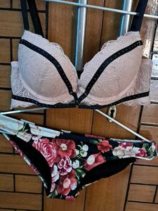 Combo Of Four Imported Fabric Hnm Bra N  Panty
