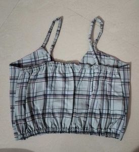 Plaid Cami Crop Top