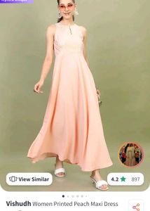 Peach Maxi Dress