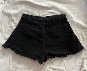 Black Denim Shorts