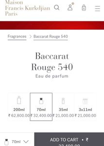 ❤️‍🔥 Baccarat Rouge 540 EDP (Unisex)