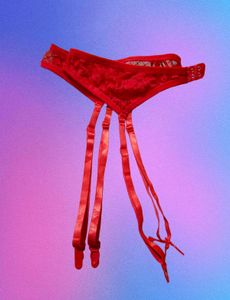 Red Lace Garter Belt