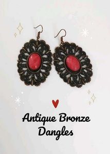 Bronze Dangle Earrings ❤️