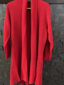RED LONG SWEATER
