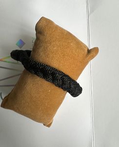 Braided Black Cord Bracelet