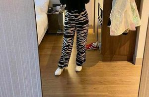 H&M new Zebra Print Wide Leg Pants