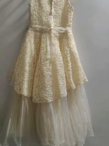 Cream Lace Party Dress