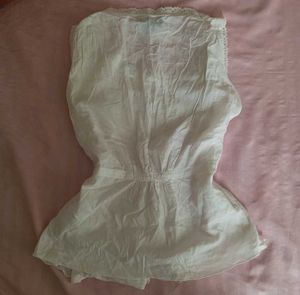 Coquette White Eyelet Lace Top – H&amp;M 🎀