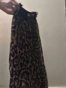 Leopard Print Maxi Skirt