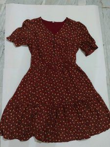 Floral Print Mini Dress
