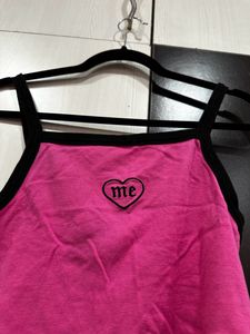 Pink Crop Top