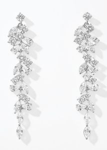 Elegant Crystal Vine Earrings