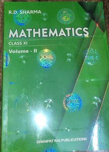 RD Sharma Mathematics XI Volume-2