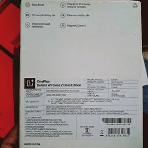 Oneplus Bullets Wireless Z1 ORIGINAL Neckband With Sony Music Edition