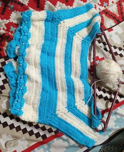 Never Used Boat Neck Woollen Blouse