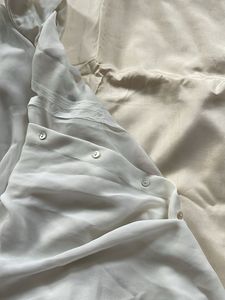 White Sheer Butterfly Blouse