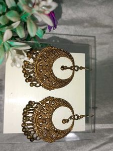 Vintage Gold-Tone Dangle Earrings