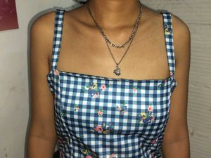 Floral Gingham Dress