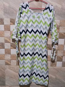 Chevron Print Kurta