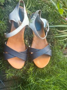 Women's Leather Ankle Strap Sandals
