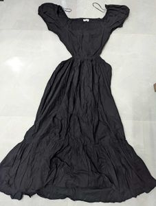 Black Beach Backless Dress