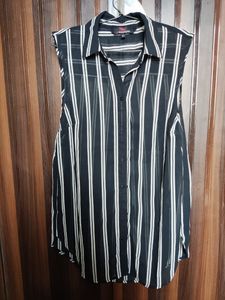 Clearance Sale Striped Sleeveless shirt