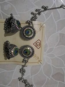 Peacock Jhumkha