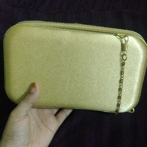 Elegant Golden Clutch