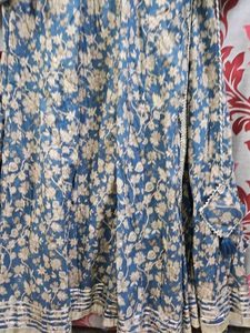 Floral Print Kurta Pillzo Set With Dupatta  Size 3