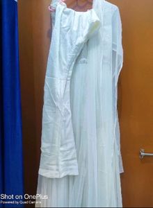 Off White Ethnic Gown 🤍