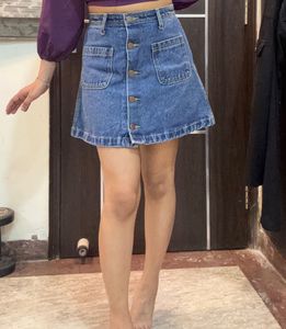 Imported Denim Skirt