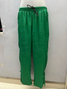 Korean Green Silk Designer Pant