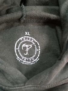 Olive Green And white Graphic Hoodie